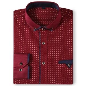 CHE TOU REN-[L]Casual Button Regular Fit Fashion Printed Long-Sleeved Shirt